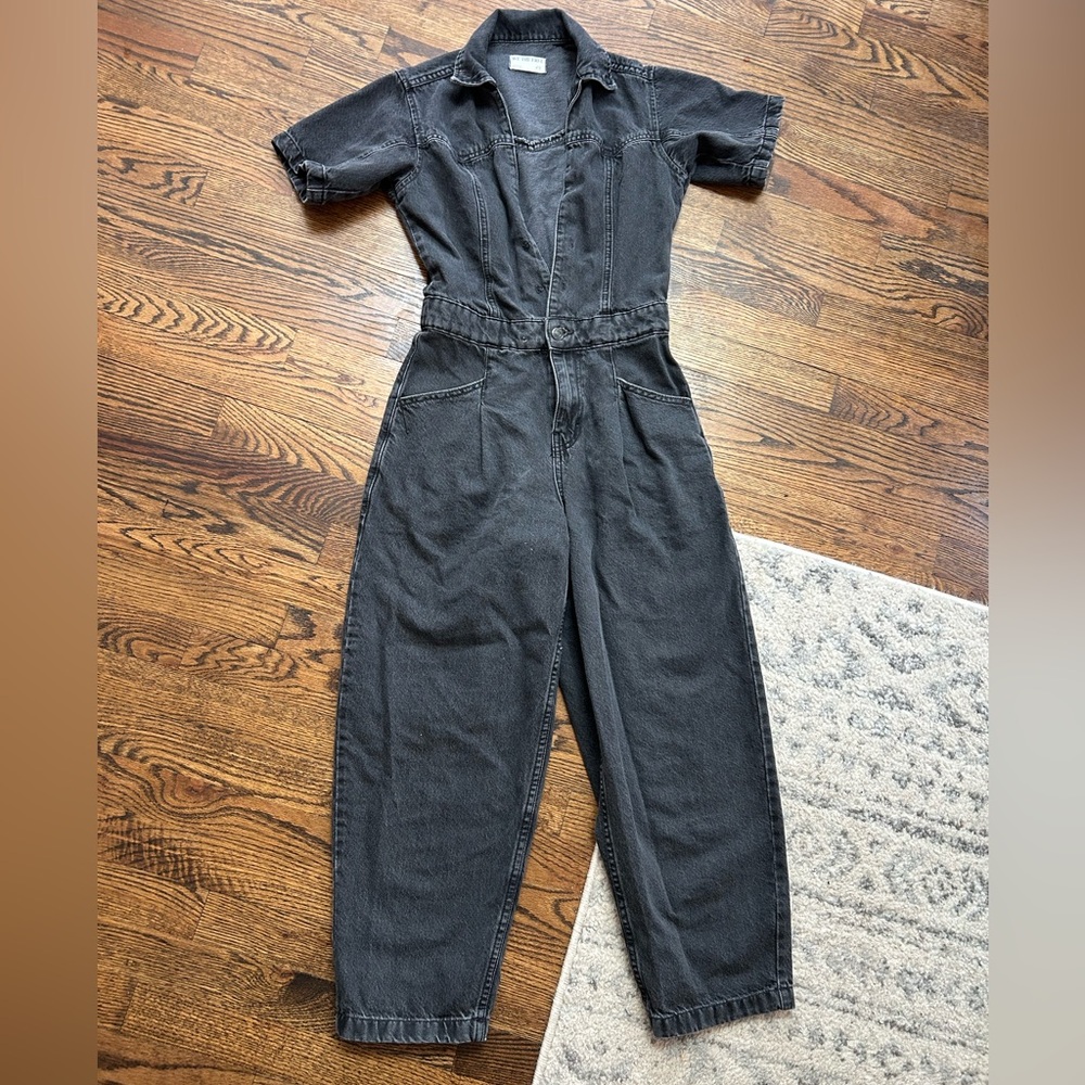 Free People Denim Jumpsuit